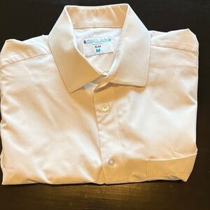 &Collar Range Men's White Slim Fit short sleeve Shirt